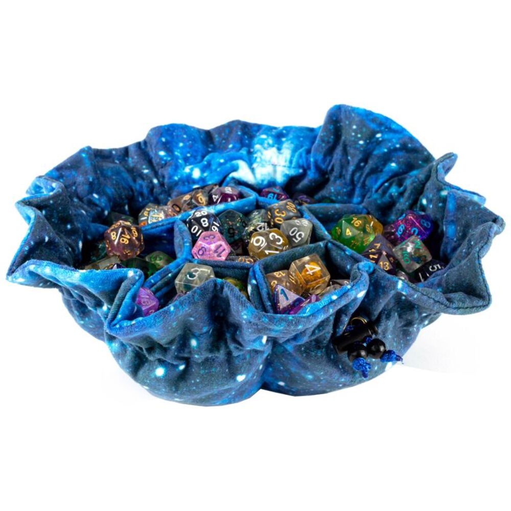 Velvet Dice Bag with Pockets: Galaxy
